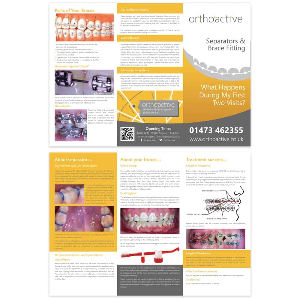 Orthoactive Leaflet Design Leaflets