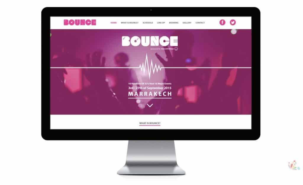 Bounce large website design for business ipswich suffolk