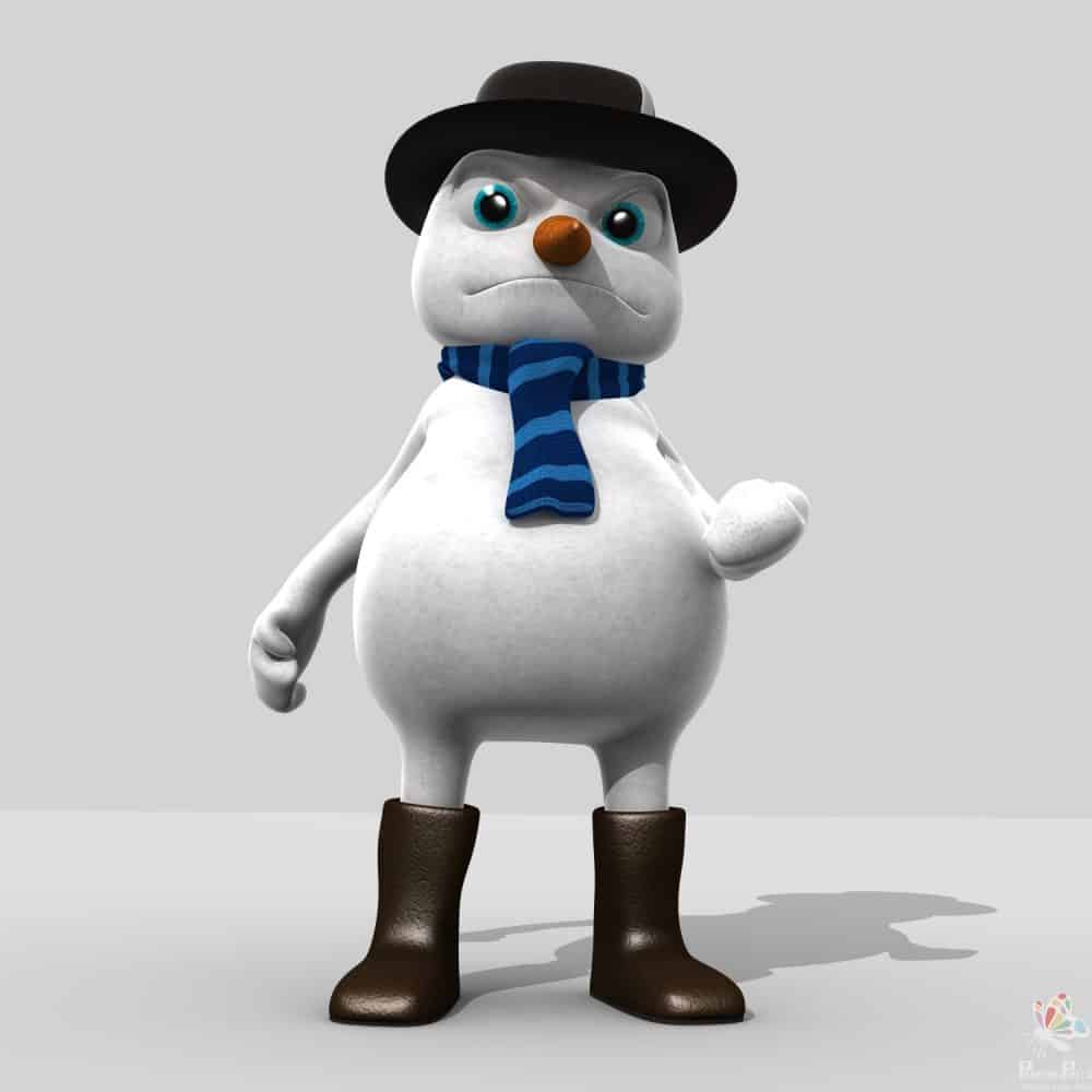 Painting Pixels Cinderella 3D Snowman