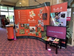 Painting Pixels Stand Design ABE 19 Anglia Business Exhibition Stand Animation Digital Marketing Graphics Ipswich Suffolk