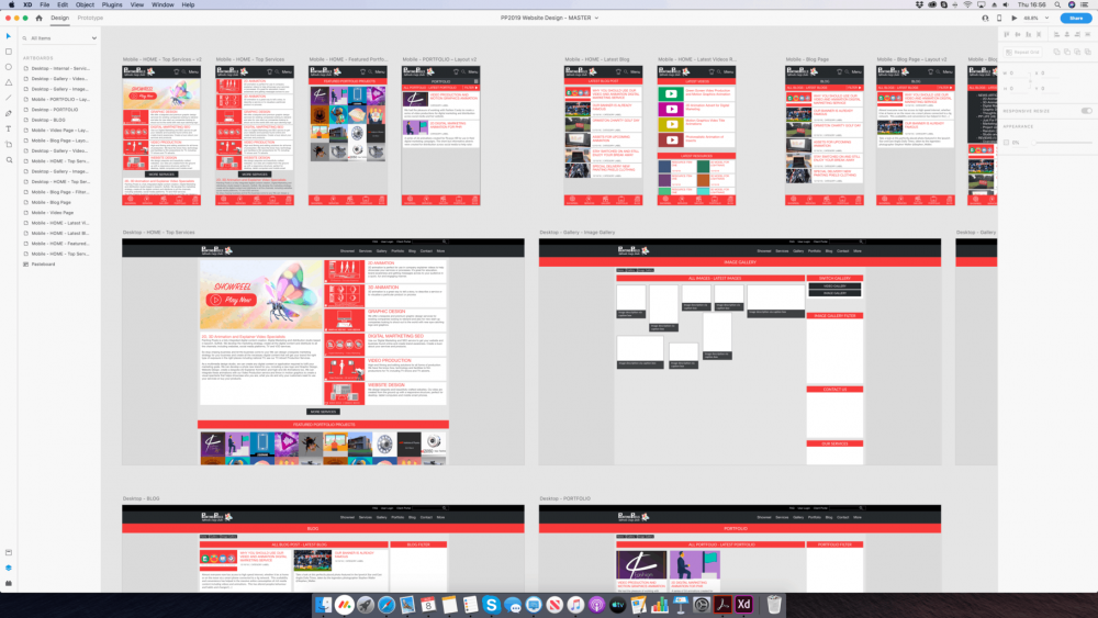 Website Design Ipswich Suffolk Responsive Web Company UX UI Adobe XD - 2