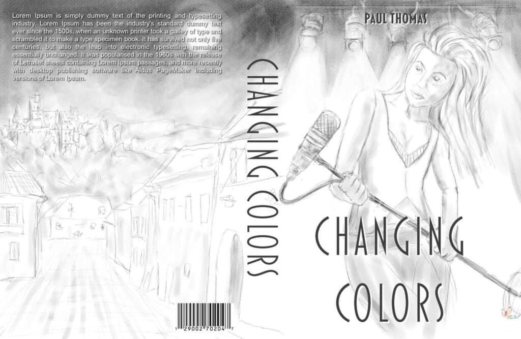 Book Cover Design Graphic Illustration Concept Art Changing Colours -1