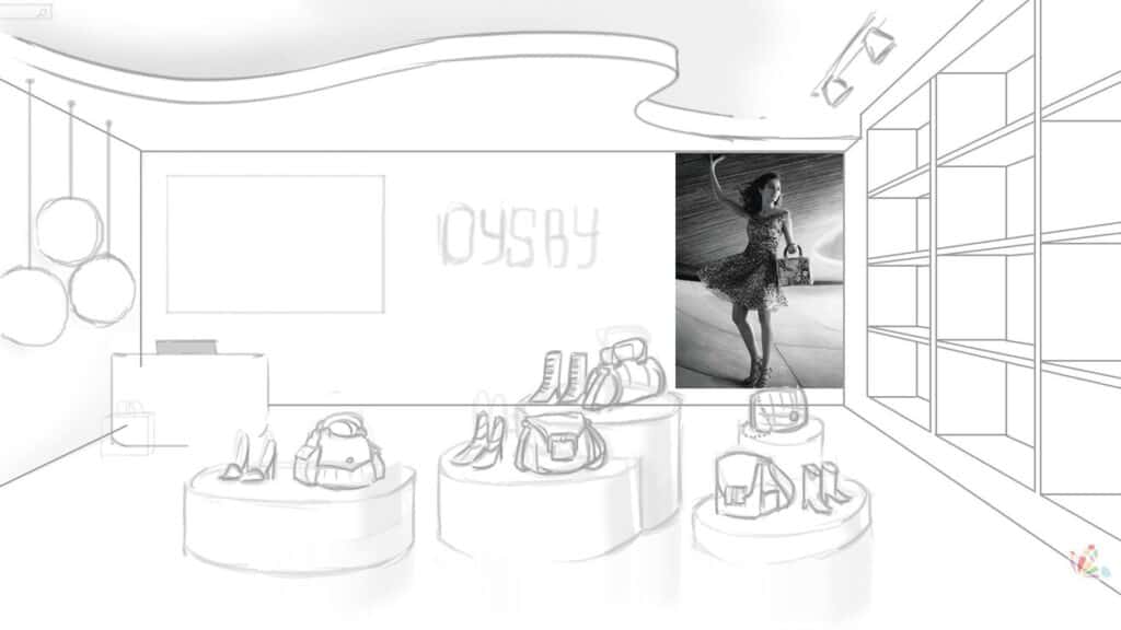 concept sketch 3d store oysby
