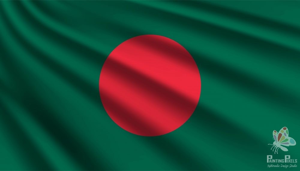 Painting Pixels Bangladesh Flag