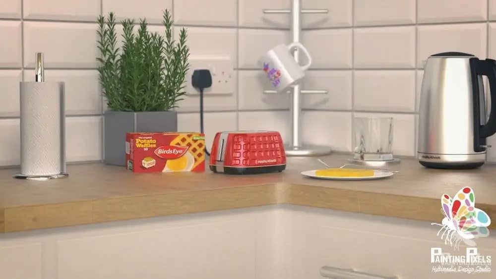 Waffle Toaster 3D Render Painting Pixels 1 1000x563 1