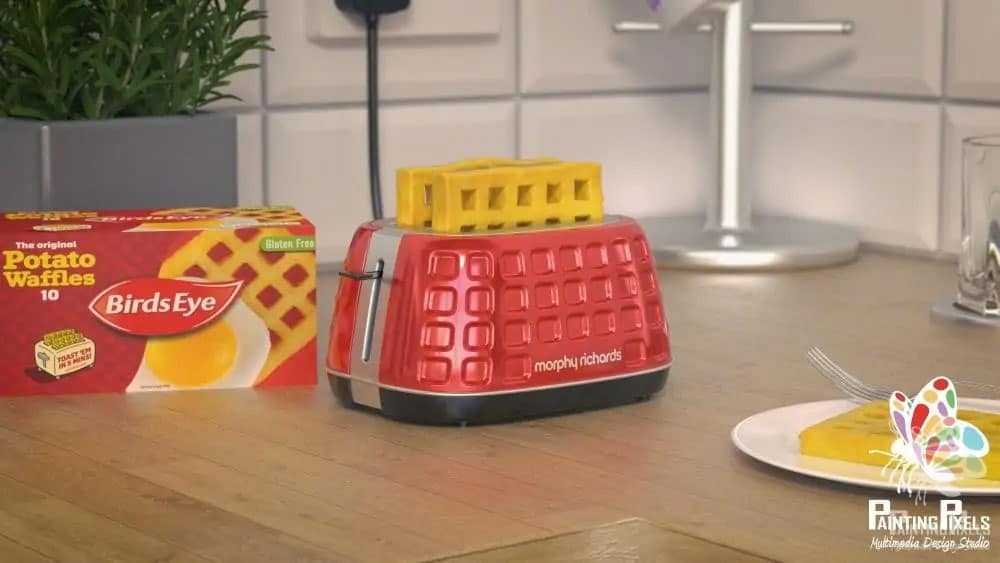 Waffle Toaster 3D Render Painting Pixels 5 1000x563 1