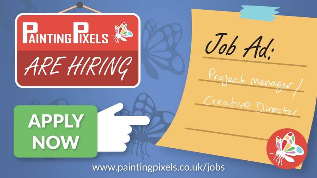Project manager and creative director job vacancy painting pixels ipswich